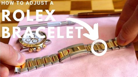 adjust rolex bracelet|rolex bracelet adjustment instructions.